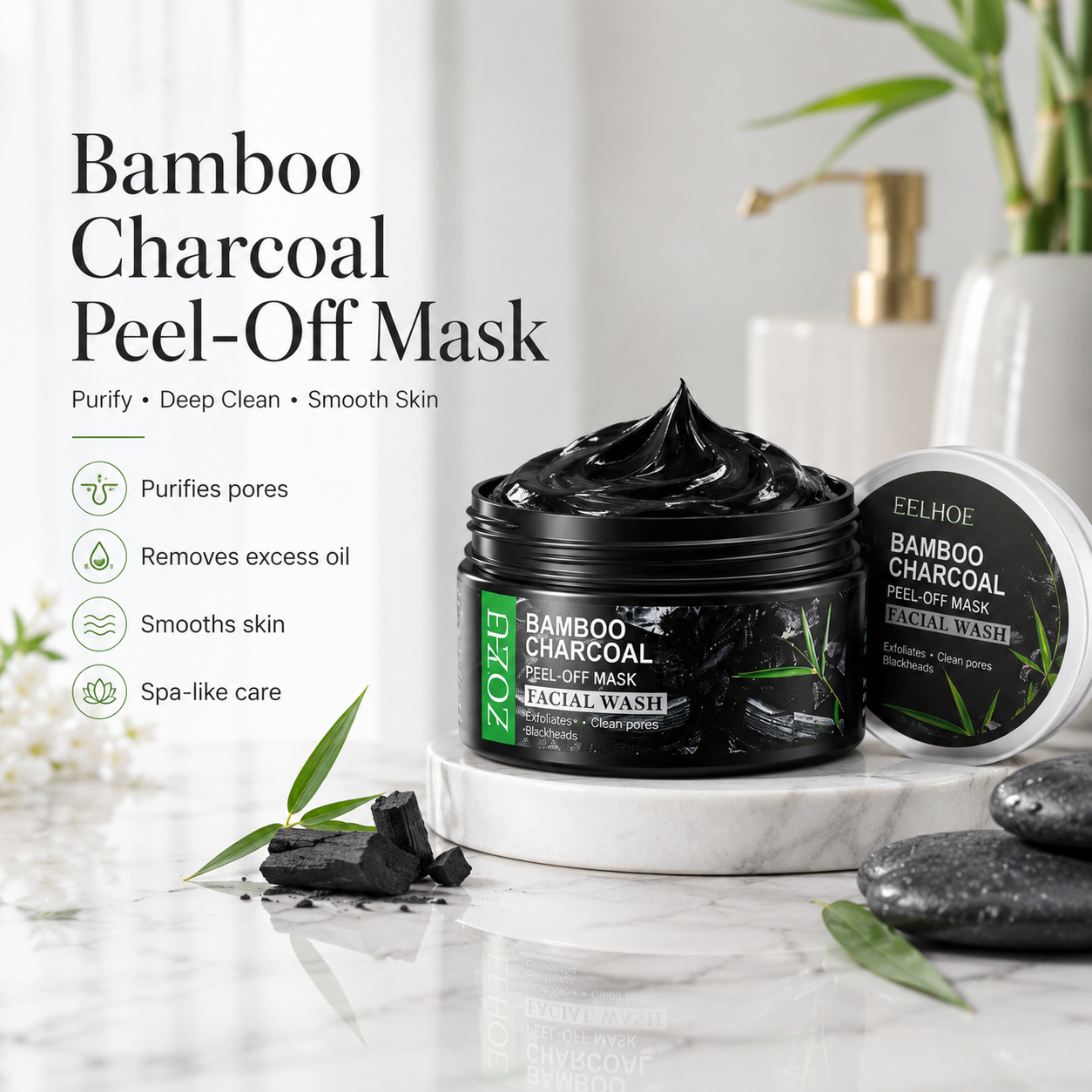 Bamboo Charcoal Mask for Blackheads